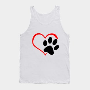 Paw and Love | Valentine's day Tank Top